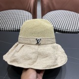 Louis Vuitton Summer Fashion Bow Fisherman's Hat Women's Foldable Sunshade Hat