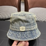 Dior Retro Four Seasons Sunscreen Basin Hat Sunshade Cowboy Fisherman Hat