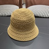 Fendi Fashion Versatile Knitted Hollow Fishing Hat Breathable Sunshade Hat