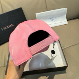 Prada Classic Triangle Logo Baseball Hat Couple Versatile Duck Tongue Hat