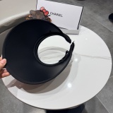 Chanel Fashion Glitter Empty Top Hat Versatile Sunshade Hat