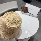 Chanel Women's Fashion Rainbow Hollow Weaving Fisherman's Straw Hat