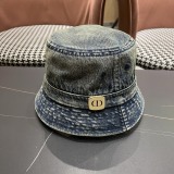 Dior Retro Four Seasons Sunscreen Basin Hat Sunshade Cowboy Fisherman Hat