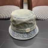 Dior Retro Four Seasons Sunscreen Basin Hat Sunshade Cowboy Fisherman Hat