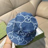 Gucci Classic GG Jacquard Cowboy Fisherman's Hat Unisex Versatile Sunshade Hat