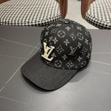 Louis Vuitton New Fashion Casual Versatile Baseball Hat Embroidered Logo Duck Tongue Hat 56CM