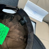Prada Classic Triangle Logo Baseball Hat Couple Versatile Duck Tongue Hat