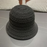 Fendi Fashion Versatile Knitted Hollow Fishing Hat Breathable Sunshade Hat