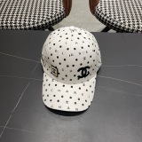 Chanel Fashion Embroidered Logo Baseball Cap Couple Casual Versatile Duck Tongue Cap 56CM
