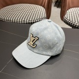 Louis Vuitton New Fashion Casual Versatile Baseball Hat Embroidered Logo Duck Tongue Hat 56CM