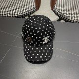 Chanel Fashion Embroidered Logo Baseball Cap Couple Casual Versatile Duck Tongue Cap 56CM