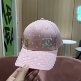 Chanel Fashion Embroidered Logo Baseball Cap Couple Casual Versatile Duck Tongue Cap 56CM