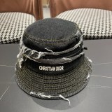 Dior Retro Washed Cowboy Fisherman Hat Versatile Sunshade Cap