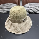 Louis Vuitton Summer Fashion Bow Fisherman's Hat Women's Foldable Sunshade Hat