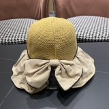 Dior Women's Fashion Versatile Large Brimmed Sunscreen UV Protection Fisherman's Hat