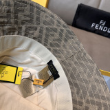 Fendi Classic FF Jacquard Fisherman's Hat Unisex Versatile Sunshade Hat 57CM