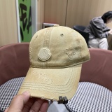 Moncler New Couple High Street Washed Baseball Hat Sunshade Duck Tongue Hat Damaged
