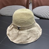Louis Vuitton Summer Fashion Bow Fisherman's Hat Women's Foldable Sunshade Hat