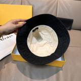Fendi Classic FF Jacquard Fisherman's Hat Unisex Versatile Sunshade Hat 57CM