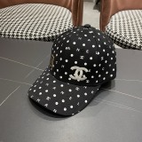 Chanel Fashion Embroidered Logo Baseball Cap Couple Casual Versatile Duck Tongue Cap 56CM
