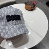 Dior Fashion Embroidered Logo Duck Tongue Hat Couple Versatile Baseball Hat
