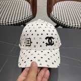 Chanel Fashion Embroidered Logo Baseball Cap Couple Casual Versatile Duck Tongue Cap 56CM