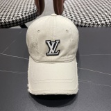 Louis Vuitton Retro Embroidered Logo Baseball Hat Unisex Versatile Sunshade Duck Tongue Cap