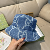 Gucci Classic GG Jacquard Cowboy Fisherman's Hat Unisex Versatile Sunshade Hat