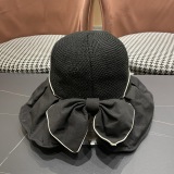 Dior Women's Fashion Versatile Large Brimmed Sunscreen UV Protection Fisherman's Hat