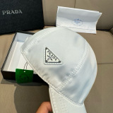 Prada Classic Triangle Logo Baseball Hat Couple Versatile Duck Tongue Hat