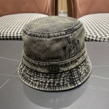 Dior Retro Four Seasons Sunscreen Basin Hat Sunshade Cowboy Fisherman Hat