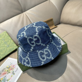 Gucci Classic GG Jacquard Cowboy Fisherman's Hat Unisex Versatile Sunshade Hat