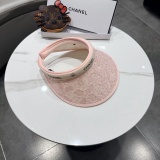 Chanel Fashion Glitter Empty Top Hat Versatile Sunshade Hat