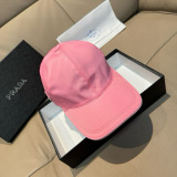 Prada Classic Triangle Logo Baseball Hat Couple Versatile Duck Tongue Hat