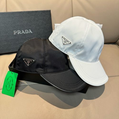 Prada Classic Triangle Logo Baseball Hat Couple Versatile Duck Tongue Hat