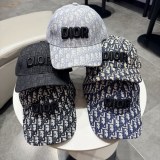 Dior Fashion Embroidered Logo Duck Tongue Hat Couple Versatile Baseball Hat