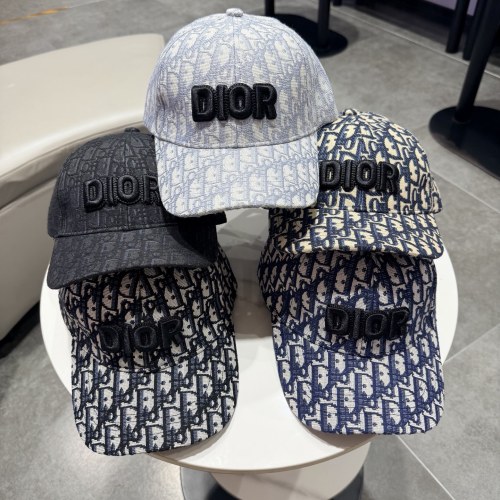 Dior Fashion Embroidered Logo Duck Tongue Hat Couple Versatile Baseball Hat
