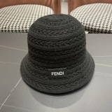 Fendi Fashion Versatile Knitted Hollow Fishing Hat Breathable Sunshade Hat