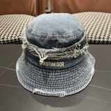 Dior Retro Washed Cowboy Fisherman Hat Versatile Sunshade Cap