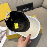 Fendi Classic FF Jacquard Baseball Hat Couple Versatile Sunshade Duck Tongue Hat 56CM
