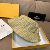 Fendi Classic FF Jacquard Fisherman's Hat Unisex Versatile Sunshade Hat 57CM
