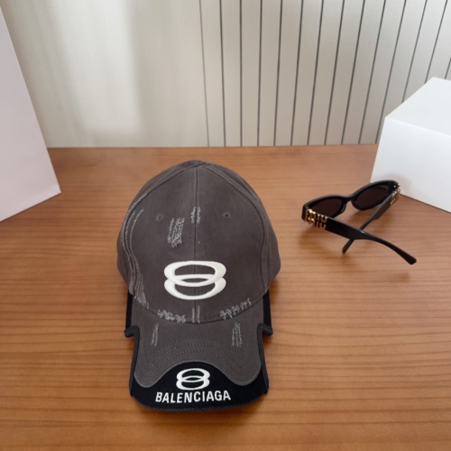 Balenciaga Classic Embroidered Splicing Baseball Hat Couple's Casual Versatile Duck Tongue Hat