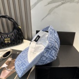Fendi Classic FF Jacquard Baseball Hat Unisex Casual Versatile Duck Tongue Hat