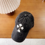 Chrome Hearts Retro Washed Baseball Hat Couple Casual Versatile Duck Tongue Hat