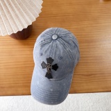 Chrome Hearts Retro Washed Baseball Hat Couple Casual Versatile Duck Tongue Hat