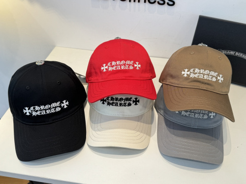 Chrome Hearts Classic Embroidered Casual Baseball Hat Versatile Sunshade Hat