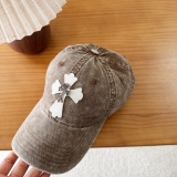 Chrome Hearts Retro Washed Baseball Hat Couple Casual Versatile Duck Tongue Hat