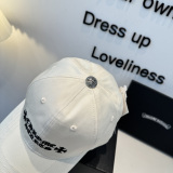 Chrome Hearts Classic Embroidered Casual Baseball Hat Versatile Sunshade Hat