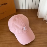 Louis Vuitton Simple Embroidered Logo Baseball Hat Unisex Casual Versatile Duck Tongue Hat