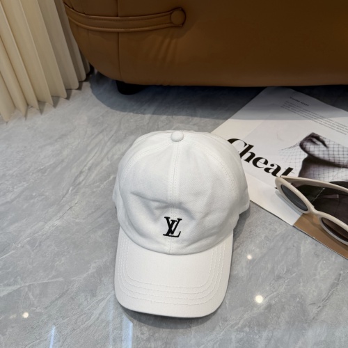 Louis Vuitton Simple Embroidered Logo Baseball Hat Unisex Casual Versatile Duck Tongue Hat 